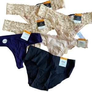 NEW MIXES BRAND Pantie Bundle of 6 Size Small Thong & Seamless Bikini